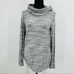 Lou & Grey Funnelneck Top Gray Size XS